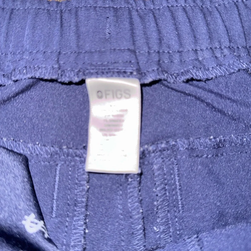 Figs High Waisted Navy Track Pants - Picture 4 of 6